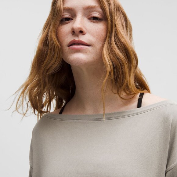 BeCalm Oversized Boatneck Long-Sleeve Shirt - Picture 4 of 4